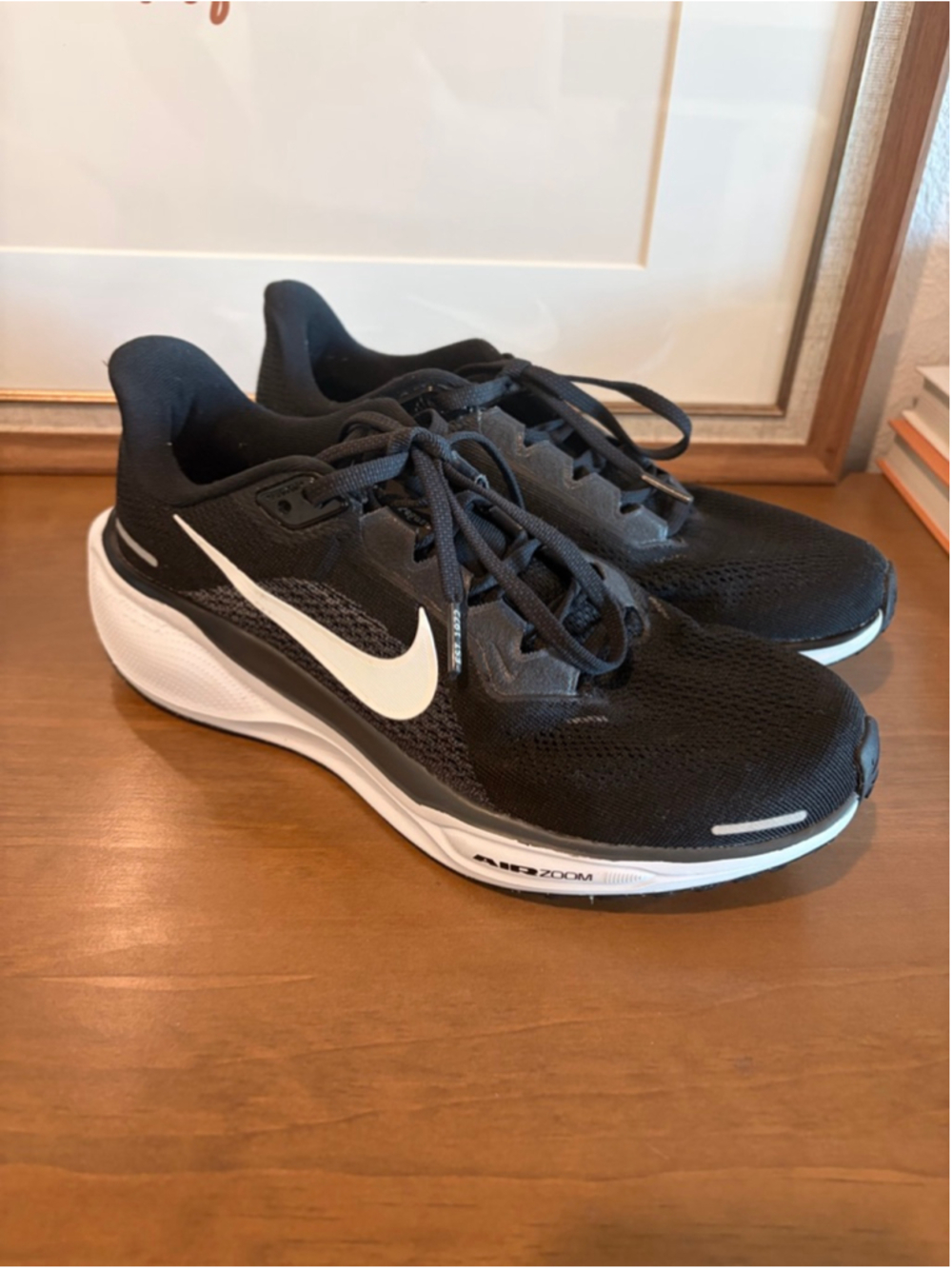 Nike Air Zoom Pegasus 41 Women's Running Shoes Black White Size 8 Like New